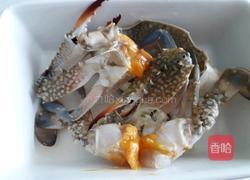 葱姜炒蟹的做法图解3