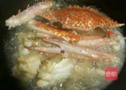 葱姜炒蟹的做法图解4