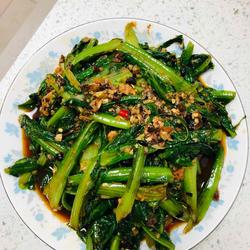 豆豉鲮鱼油麦菜的做法[图]