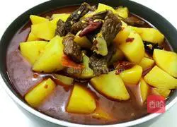 Illustration of how to make potato stewed beef brisket 8