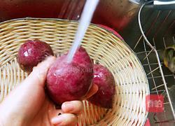 坚果酸奶紫薯泥的做法图解2