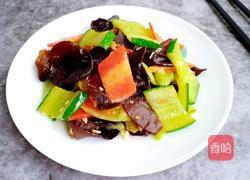 木耳炒黄瓜的做法图解9