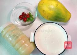 酸奶木瓜杯的做法图解1
