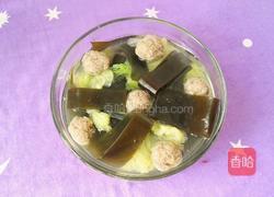 海带白菜牛肉丸子汤的做法图解15