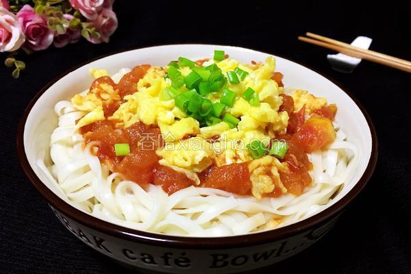 鸡蛋西红柿凉拌面