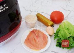 K丅猫米饭鸡排汉堡的做法图解1