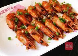 Illustration of braised prawns in oil 8