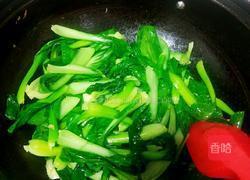 口蘑炒青菜的做法图解8