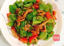 青红椒肉丝的做法图解10