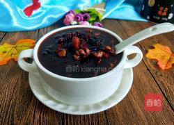养生良方#黑芝麻黑豆核桃粥的做法图解8