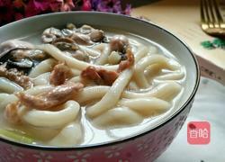 芹菜海蛎肉片面的做法图解12