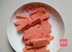 青椒炒火腿的做法图解3