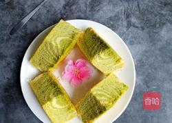 菠菜斑马纹酸奶蛋糕的做法图解18