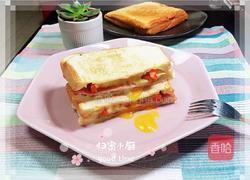 封边火腿蛋三明治（快手餐）的做法图解13