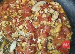 牛肝菌香菇煎番茄烩豆腐（纯素）的做法图解4