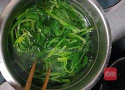 白芸豆拌菠菜的做法图解4
