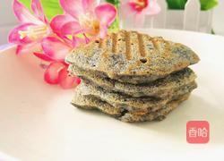 黑芝麻米饭煎饼的做法图解15