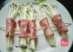 金针菇培根卷的做法图解3