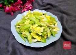 芹菜炒鸡蛋的做法图解14