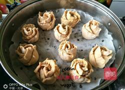 黄玫瑰花红薯花卷的做法图解15