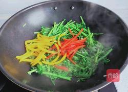 彩椒茼蒿的做法图解6