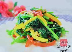 彩椒茼蒿的做法图解8