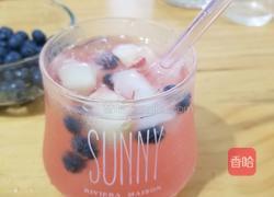 桃子蓝莓气泡水的做法图解7