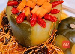 虫草花腰果燉小冬瓜（素菜 )的做法图解4