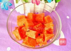 西瓜牛奶煎饼(心形)的做法图解2