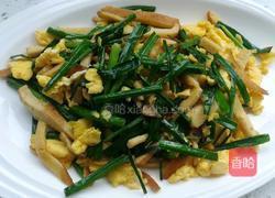 韭菜豆干炒鸡蛋的做法图解5