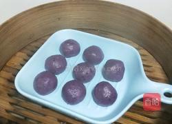 紫薯糯米椰丝球的做法图解11
