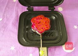 火龙果牛奶煎饼(花形)的做法图解14