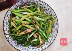 蒜苗炒肉的做法图解8