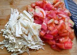 茄汁金针菇炖豆腐的做法图解3