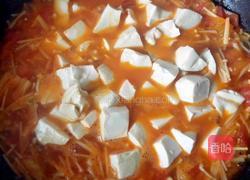 茄汁金针菇炖豆腐的做法图解13