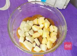 Illustration of how to make apple and peach forget-me-not 2