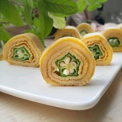 秋葵厚蛋烧的做法[图]