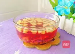 Illustration of how to make rock sugar apple dragon fruit 9