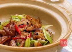 青蒜小炒肥肠的做法图解8