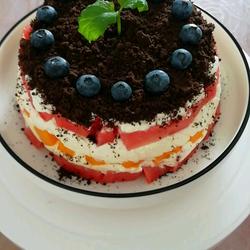 西瓜奶油蛋糕的做法[图]
