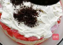 Watermelon Cream Cake Recipe Illustration 14