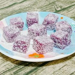 紫薯牛奶小方糕的做法[图]