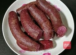 紫薯牛奶小方糕的做法图解1