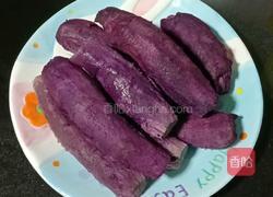 紫薯牛奶小方糕的做法图解2