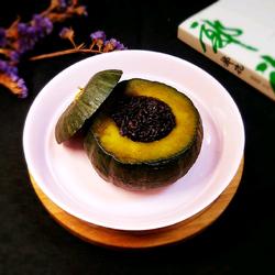 紫米南瓜盅的做法[图]