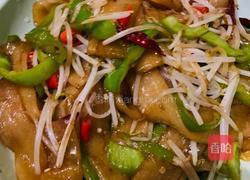 豆芽炒宽粉的做法图解4