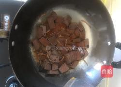 鸭血炒大蒜的做法图解2