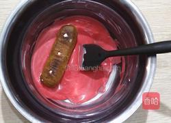 超可爱的草莓雪糕闪电泡芙的做法图解14