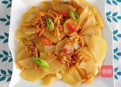 虫草菇炒土豆片的做法图解7