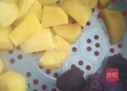 红薯紫薯小饼的做法图解4